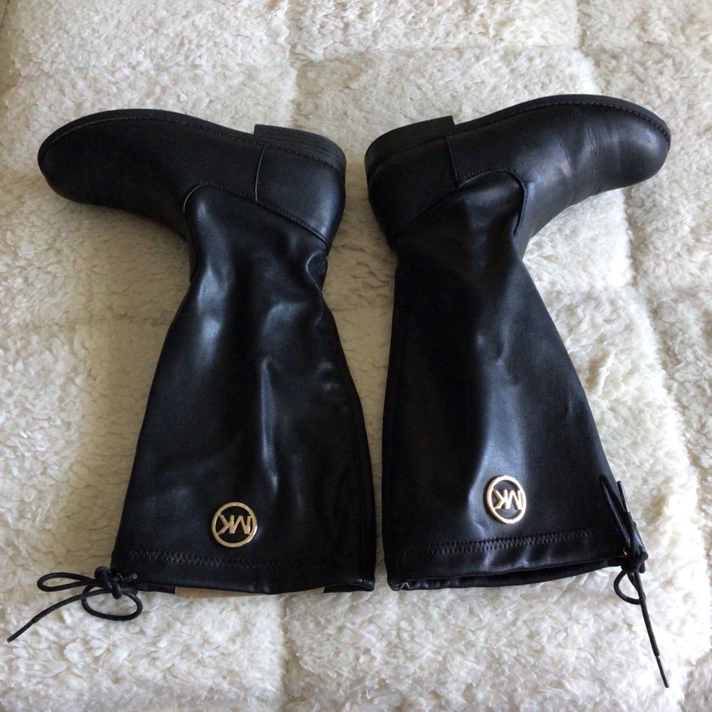 Michael Kors Emma Variation 2-HW Black Drawstring Below the Knee Boots TEENs - Picture 6 of 13
